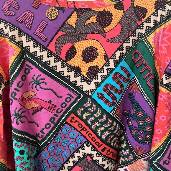 NWT FARM Rio Dotted Patch Scarf Sweatshirt Size M - Picture 8 of 15